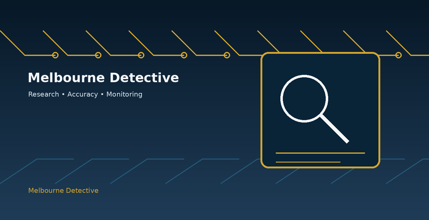 AI generated illustration for Melbourne Detective